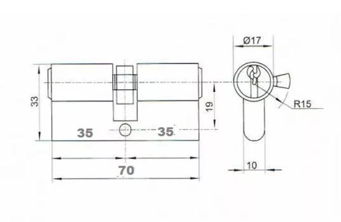 Krm cilinderzr bett, 35/35  ANBO 2200 mretek